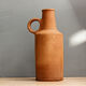 Vase bouteille terracotta - art populaire