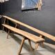 Paire de bancs de ferme en chêne XXL