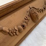 Solid wood pediment
