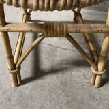 Children's rattan basket chair