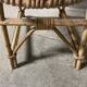 Fauteuil corbeille enfant en rotin
