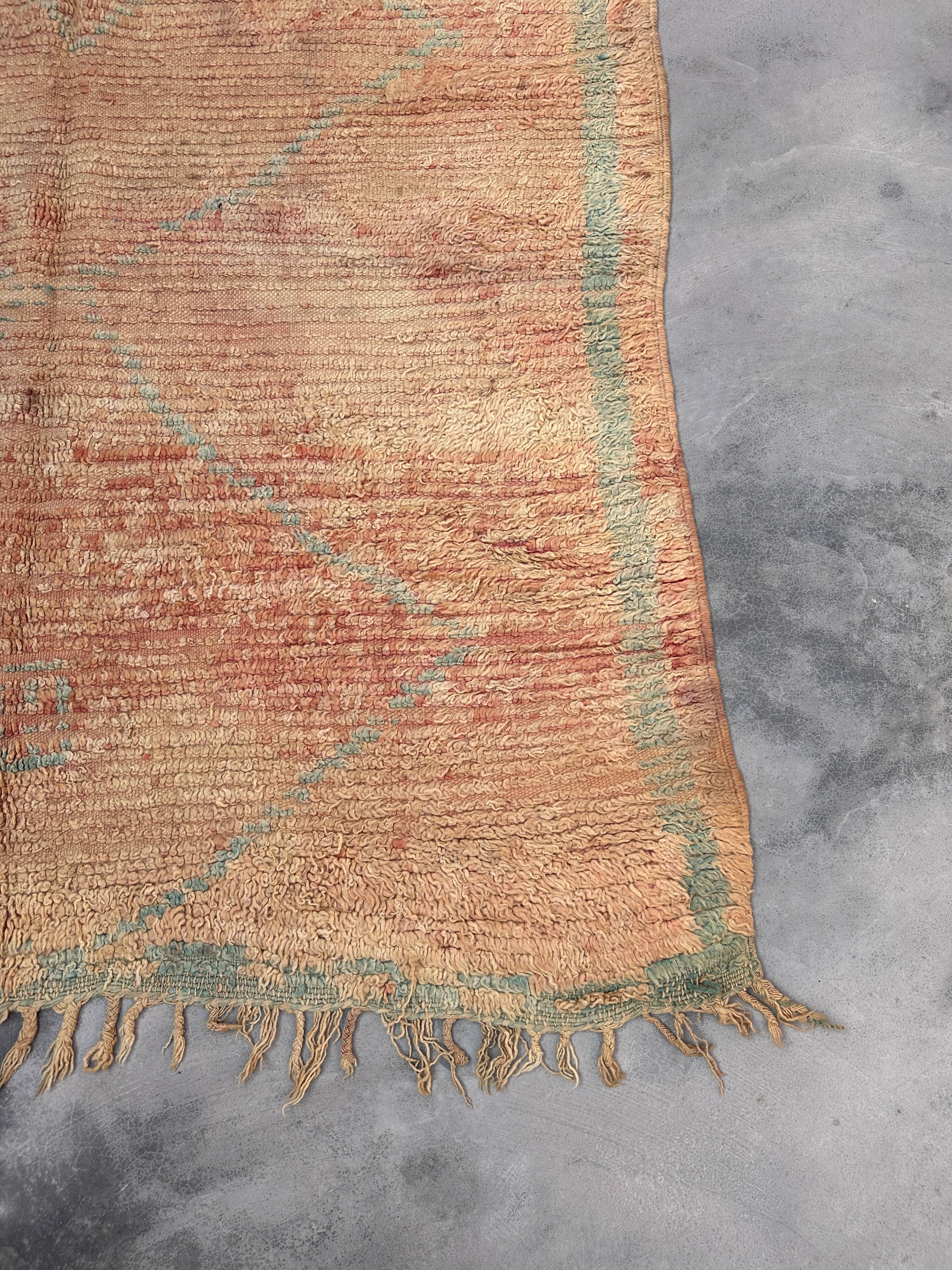 Moroccan rug Marmoucha beige - 153 x 290 cm