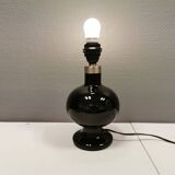 Holmegaard table lamp model "Bridge-opal" - black, designed by Michael bang in 1978