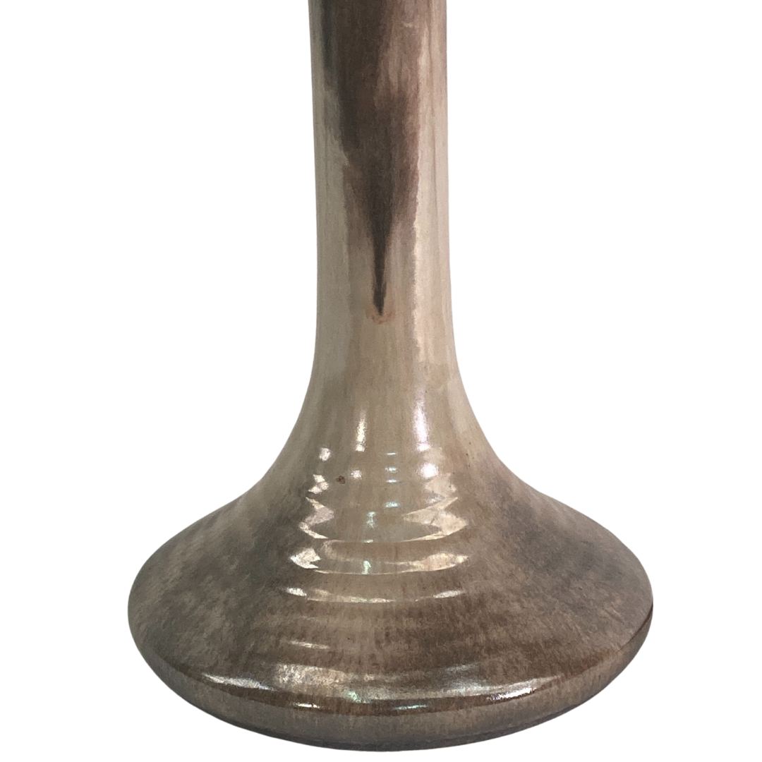 Midcentury ceramic enameled glazed mushroom table lamp