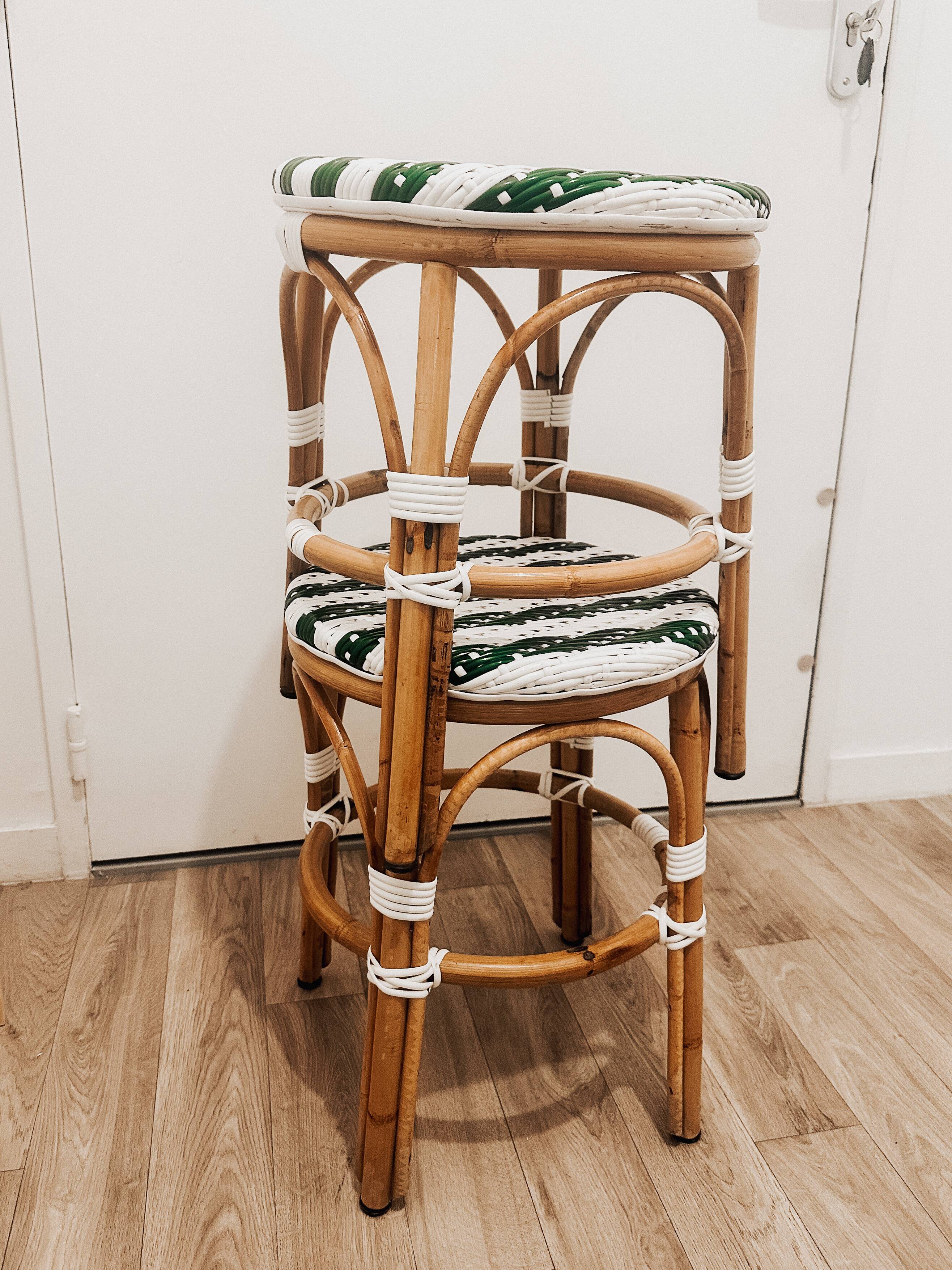 Paire de tabourets de bistrot