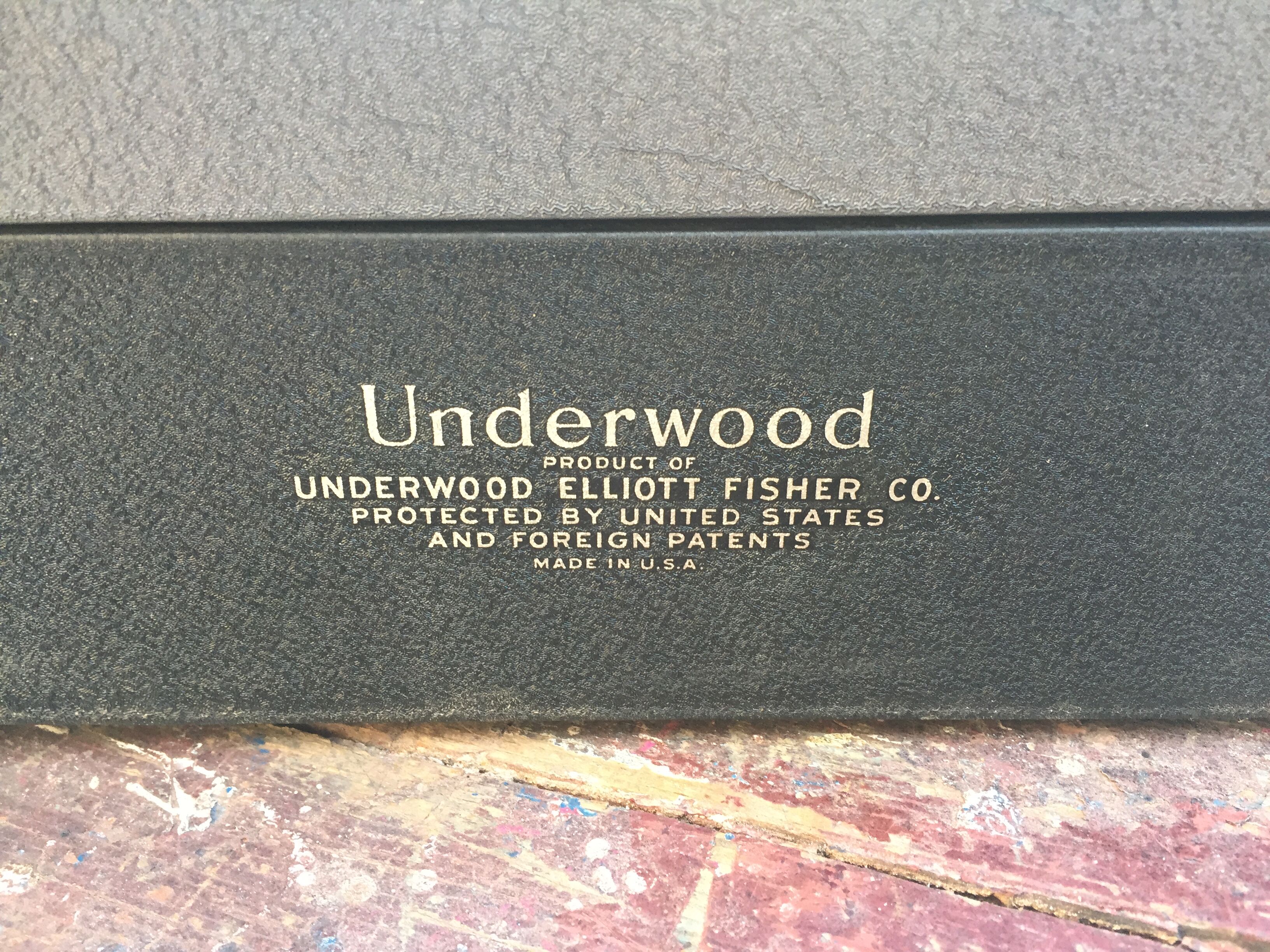Champion Underwood Typewriter Made in the USA