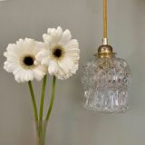 Vintage molded glass globe walker