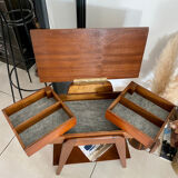 Vintage compass feet worker