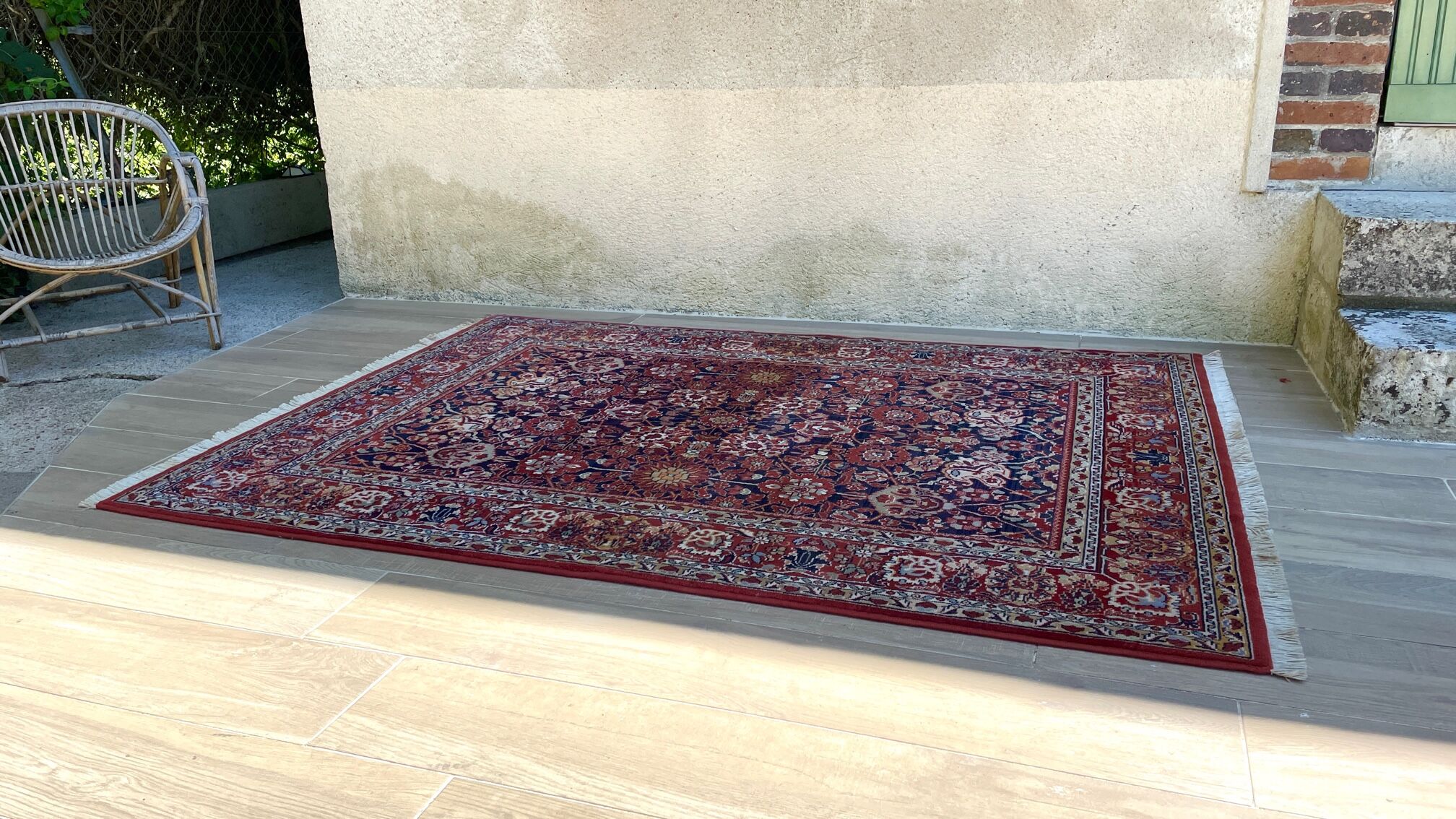 Vintage mechanical carpet art deco inspiration 186x138cm
