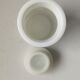 White opaline pharmacy apothecary jar
