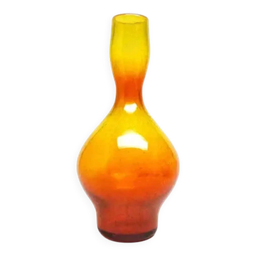 Bottle 'Bączek', mid-century modern, glass, designed by Z. Horbowy, Poland, 1970s