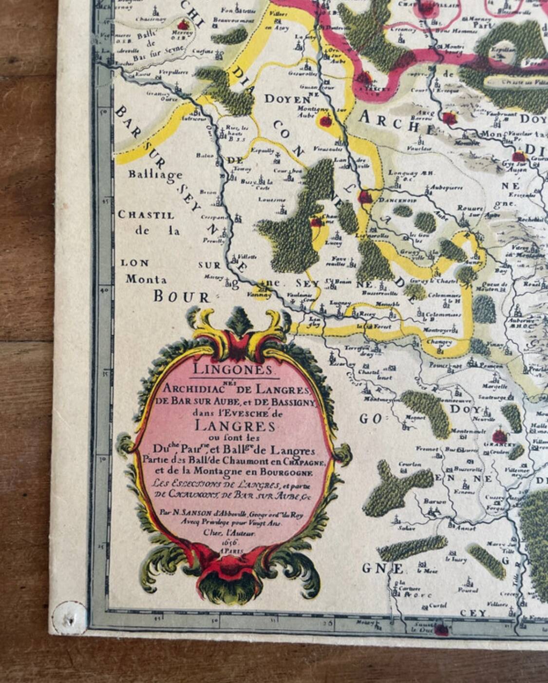 Old map dating from 1950 - Ligones