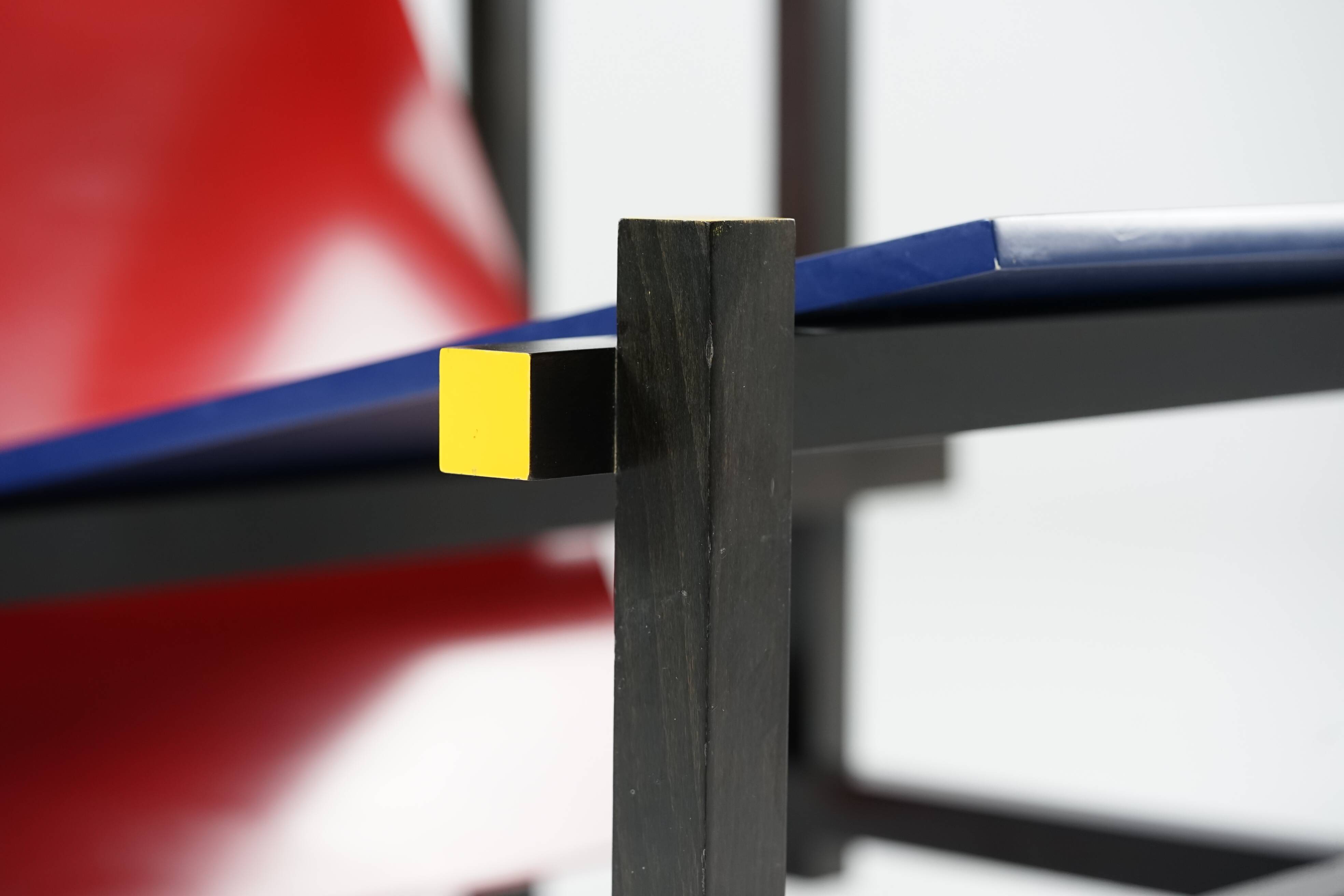 Red And Blue Arm Chair by Gerrit Rietveld for Cassina