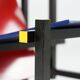 Red and blue armchair by Gerrit Rietveld for Cassina