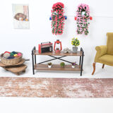 Handmade floral turkish runner rug