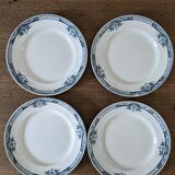 4 Lily Longchamp dinner plates