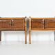 Pair of sculptural Italian Mid-Century nightstands/cabinets, 1950’s