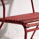 Antique red garden chairs (c.1920). Set of 4 pieces #37