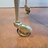 Wheeled service with brass legs