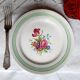 Flat earthenware plates