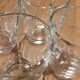 4 transparent glass coffee cups