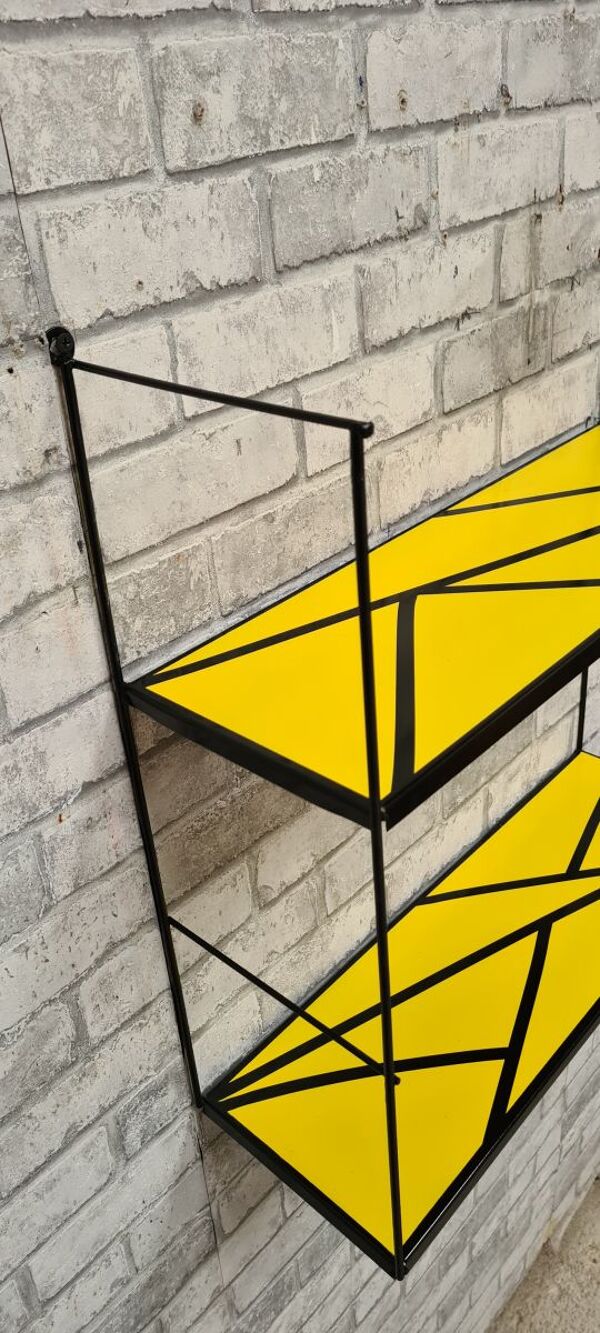 Etagere style string 1960 motif geometrique