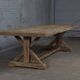 Farmhouse table – Cross model – 300 x 100 cm – Solid antique oak