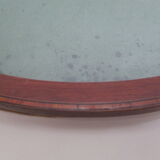 Oval wall frame in wood marquetry