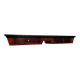 Mid-Century Italian Wood and Brass Console Table, 1950s