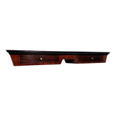 Mid-Century Italian Wood and Brass Console Table, 1950s
