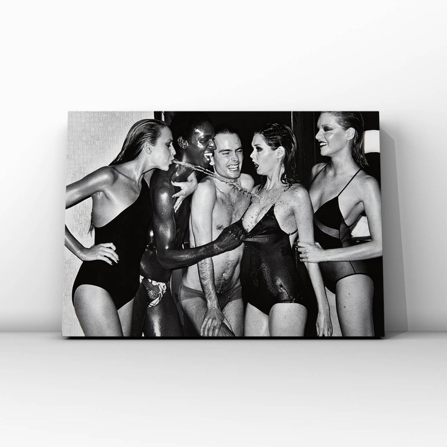 Helmut Newton – “Jerry Hall Spitting”, 1978 Fine art print