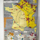 Map Scolaire La France Industrielle / Les Sources d'énergie - Editions MDI