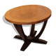 Table art deco rosewood and leather France around 1930