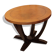 Table art deco rosewood and leather France around 1930