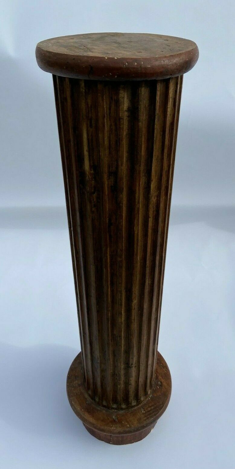 Louis XVI style column cannelee wooden pearl for sculpture