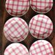 A set of 6 flat plates Nappe Rose Moulin des Loups