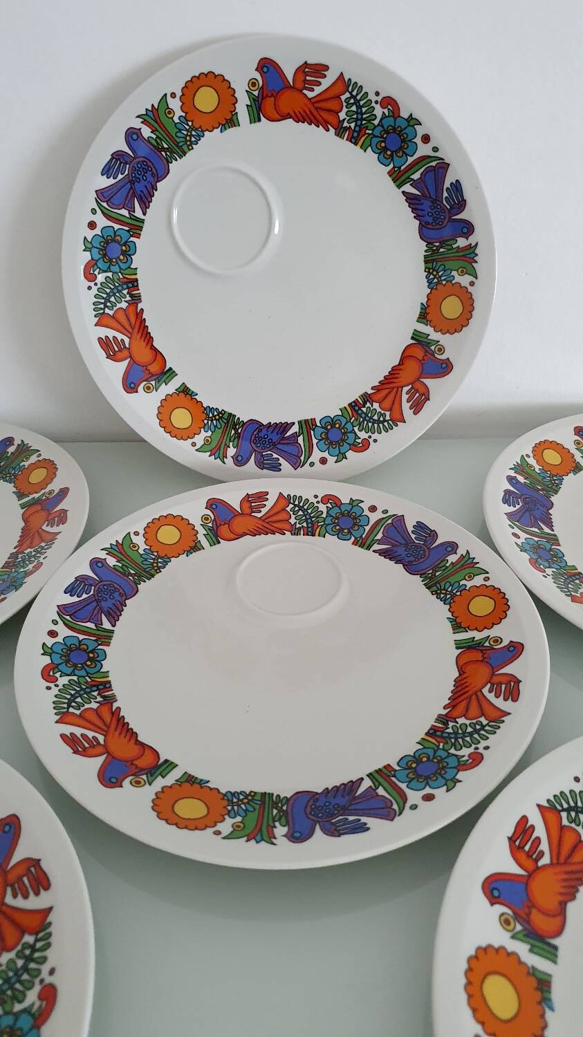 Set of 6 Villeroy & Boch gourmet plates - Acapulco model