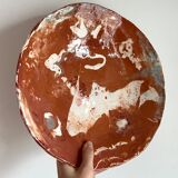 Ancien Plat creux artisanal pièce unique