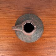 Carafe vase by German studio pottery, brutalist vintage by Gerhard Liebenthron, 1974.