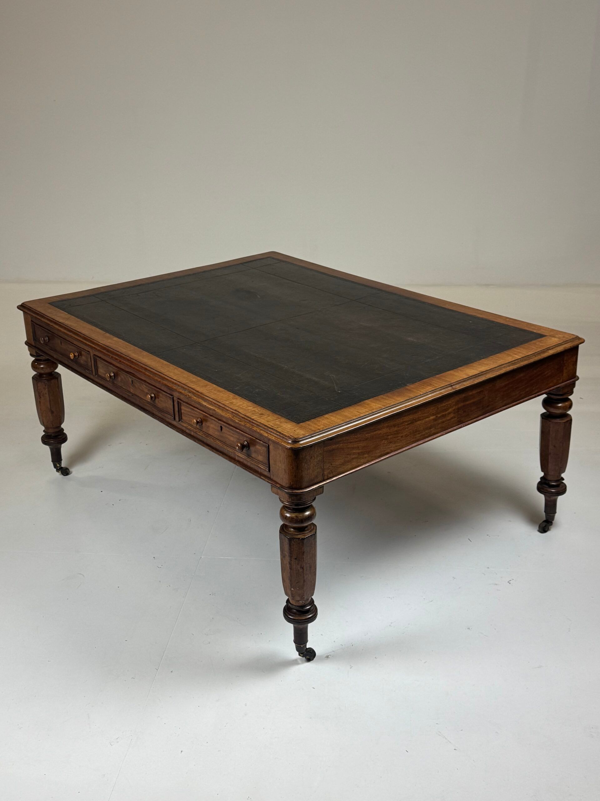 English writing desk partner desk 19th century