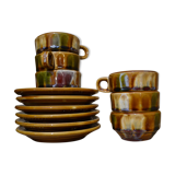 Set of 6 Roussillon coffee cups
