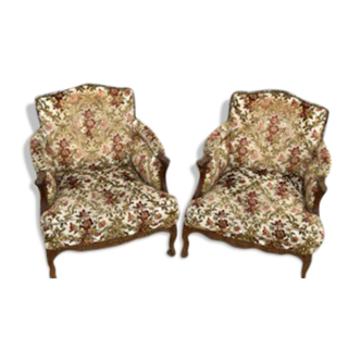 Pair of armchairs 76x73 H 93cm