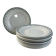 Set of 12 flat plates in Saint Amand earthenware, 22.5cm.