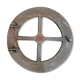 Cast iron bull's eye window