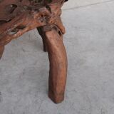 Unusual Solid Wooden Primitive Desk Table