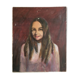 Vintage oil portrait