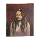 Vintage oil portrait