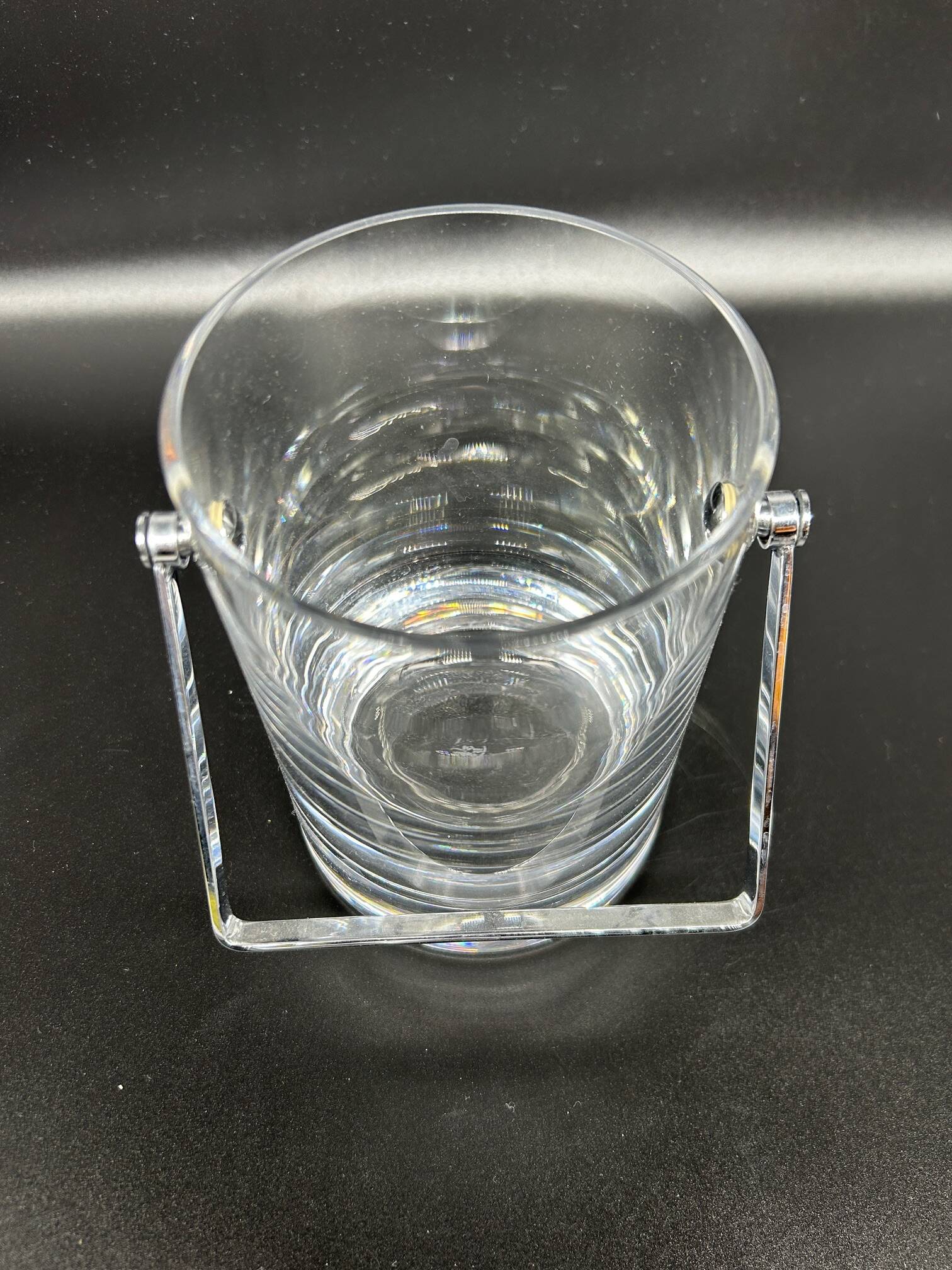 crystal ice bucket 1970