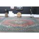 1970s Vintage Persian Handmade Wool Cotton Pink Area Rug 282x385