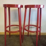 Pair baumann bar stools